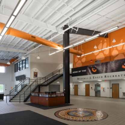 Athletic facility construction by Miller Diversified Commercial Construction