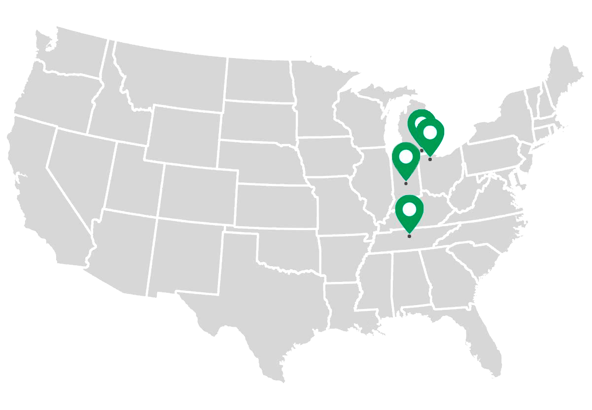 commercial real estate and construction locations across the expanded Midwests