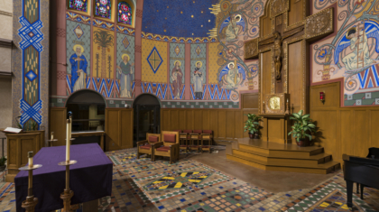 Miller Diversified served as Construction Manager as Owner's Advisor for St. Aloysius Catholic Church during the restoration of a historic mural