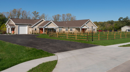 An exterior photo of the supported living home for Sunshine Inc. of Northwest Ohio constructed by Miller Diversified