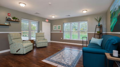An interior living space from a supported living home for Sunshine Inc. of Northwest Ohio