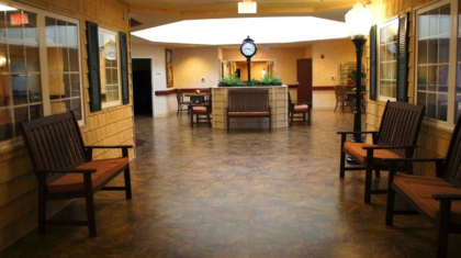 A charming interior area of Trilogy Senior Housing constructed by Miller Diversified